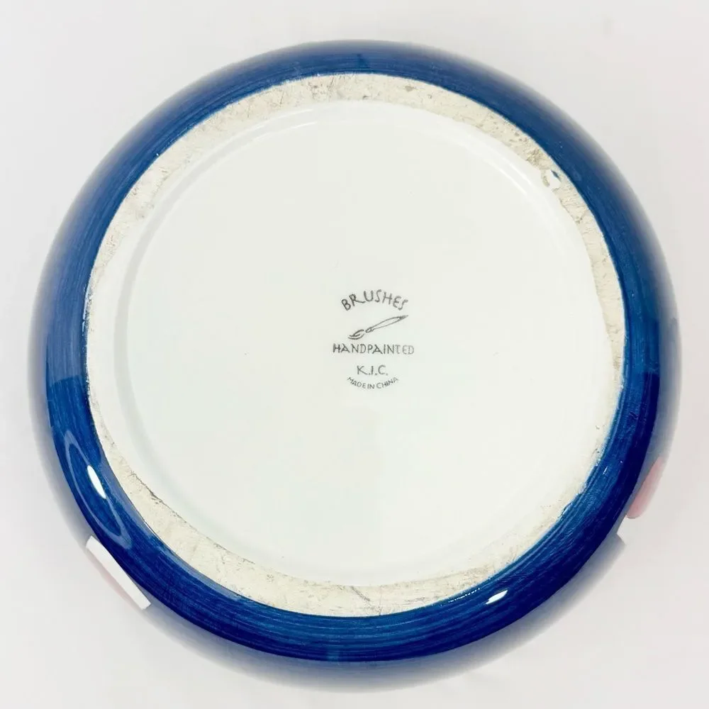 Brushes K.I.C Nautical Lighthouse Hand Painted Coastal Decor Bowl